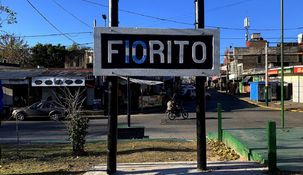 La estación Villa Fiorito. La estación Villa Fiorito.