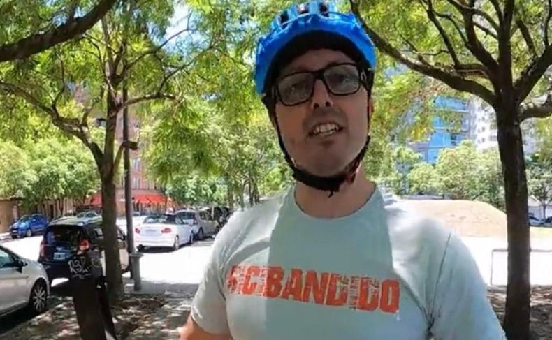 BiciBandido el hombre que se hizo famoso por los polémicos videos.&nbsp;