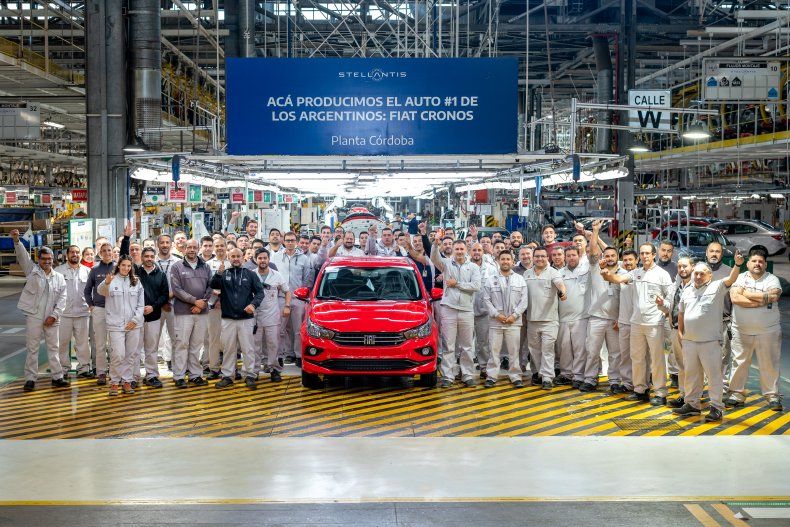 Producción de Fiat Cronos en Córdoba.