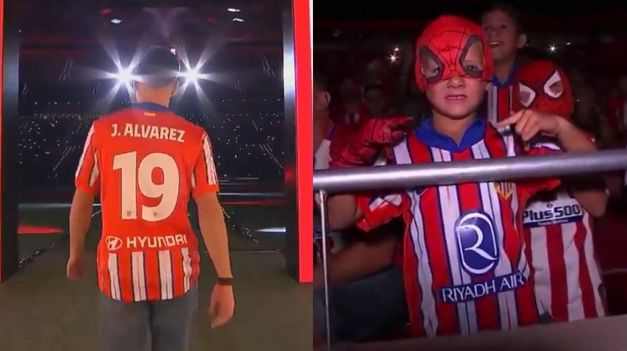La Araña fue la estrella en la presentación de todos los refuerzos del Atlético.