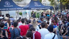Juan Grabois, realizó frente al Congreso una jornada solidaria de educación.