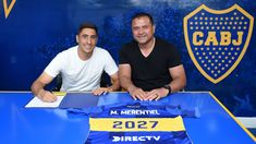 Merentiel junto a Marcelo Delgado, uno de los integrantes del Consejo de Fútbol. Merentiel junto a Marcelo Delgado, uno de los integrantes del Consejo de Fútbol.