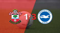 southampton fue goleado 3-1 en casa por brighton and hove