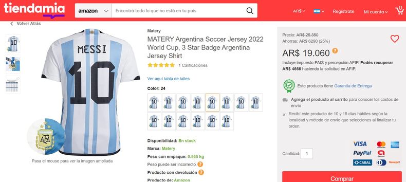 Consigue la camiseta con la que Argentina ganó el mundial de Catar 2022  Y reserva la nueva con las tres estrellas - Showroom