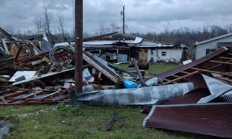 Las consecuencias del tornado en Misuri.