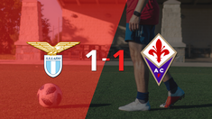 fiorentina empato 1-1 en su visita a lazio