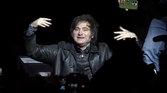 Javier Milei en el Movistar Arena.