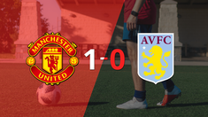 aston villa no pudo en su visita a manchester united y cayo 1-0