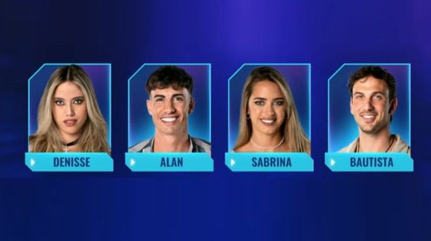Denisse, Alan, Sabrina y Bautista, dos de ellos serán eliminados.