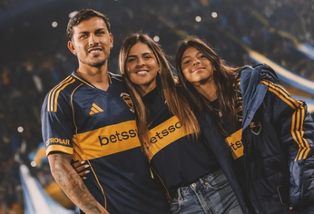 Leandro Paredes junto a Camila Galante. Leandro Paredes junto a Camila Galante.