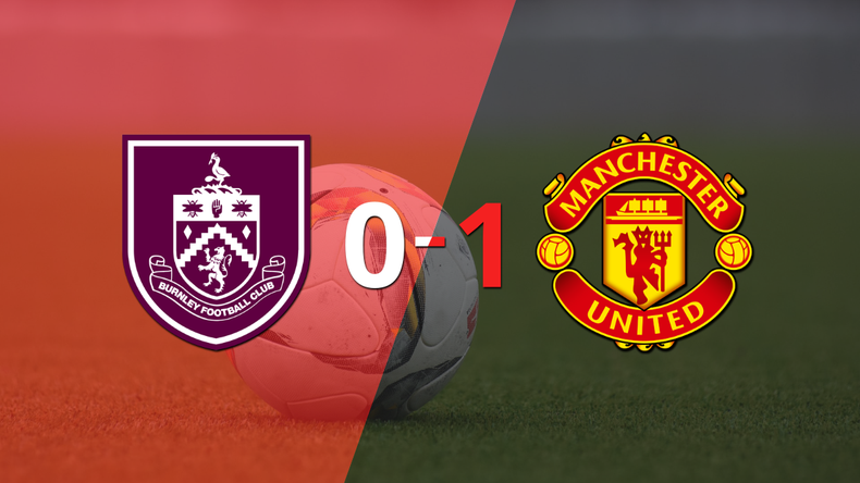 Por la mínima diferencia, Manchester United se quedó con la victoria ante Burnley en el estadio Turf Moor