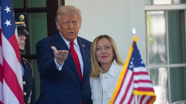 Donald Trump y Giorgia Meloni.