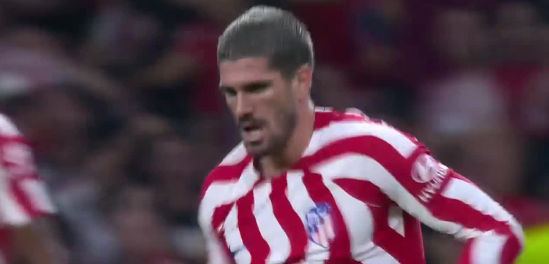 Rodrigo De Paul convirtió un golazo para Atlético Madrid por la Champions League.