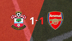 Southampton y Arsenal empataron 1 a 1