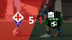 Sassuolo cayó ante Fiorentina con dos goles de Nicolás González