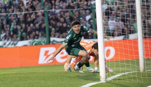 El gol de Julián Contrera para Sarmiento ante River.&nbsp;