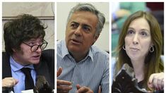 Javier Milei, Alfredo Cornejo y María Eugenia Vidal. Javier Milei, Alfredo Cornejo y María Eugenia Vidal.