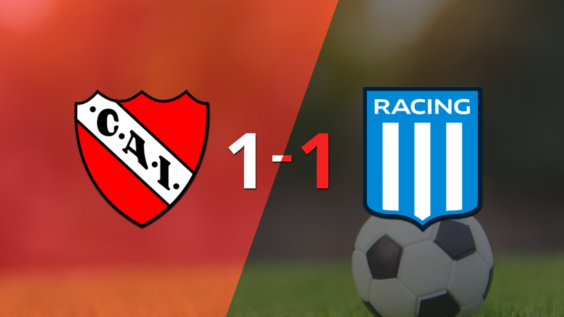 Independiente y Racing Club empataron 1 a 1 en el clásico de Avellaneda