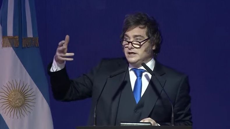 El presidente Javier Milei participó de un evento de Visa