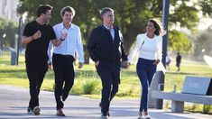 Jorge Macri recorre Parque Carrasco junto a Álvaro García Resta, Pablo Bereciartua y María Belén Ludueña.