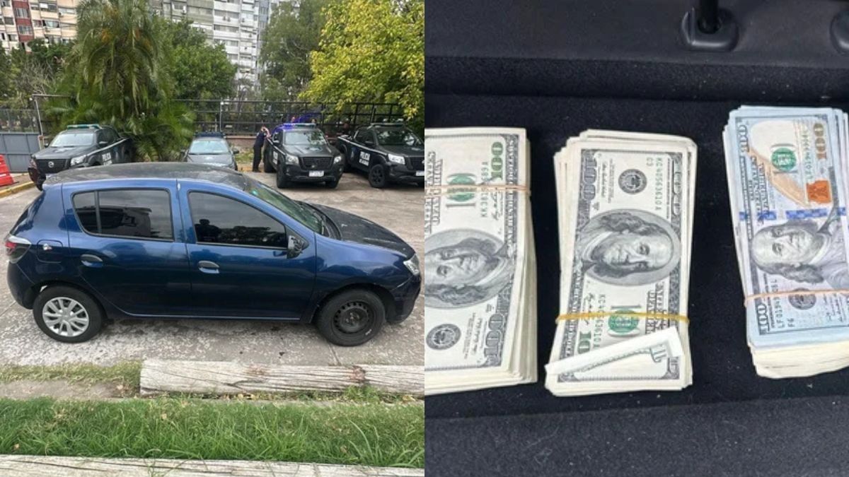 Circulaba en un auto mellizo en la General Paz y fue detenido: le encontraron u$s55.000 en la guantera