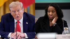 Donald Trump y Lisa Cook. Donald Trump y Lisa Cook.