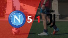 napoli derroto sin complicaciones a juventus con doblete de victor osimhen
