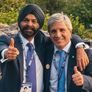 Luis Caputo y su foto junto a Ajay Banga.&nbsp;