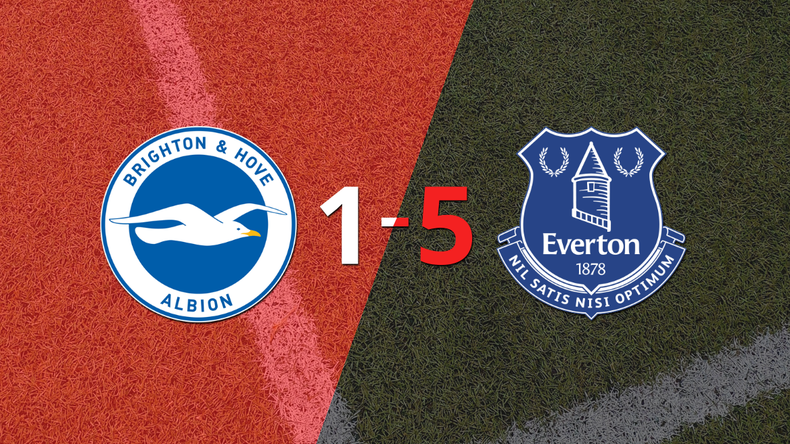 Everton le pasó por encima a Brighton and Hove con doblete de Abdoulaye Doucouré