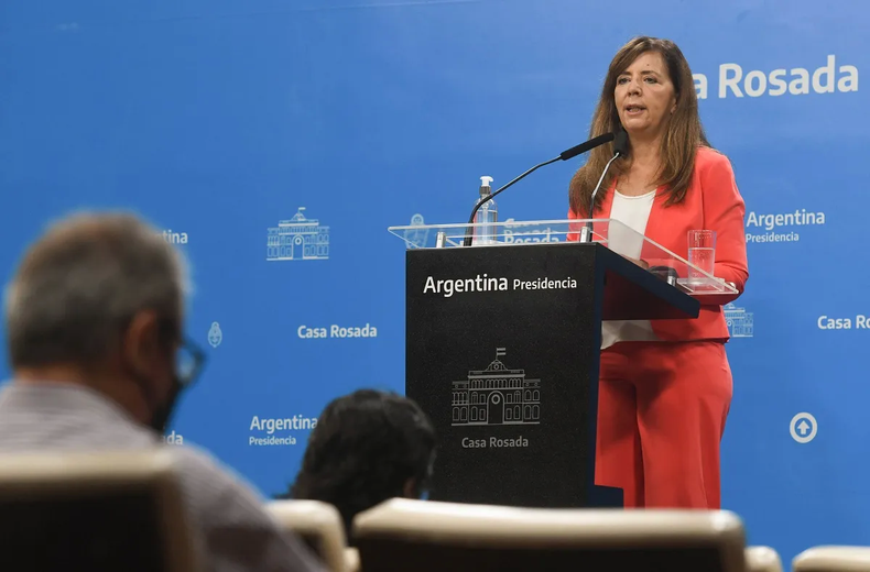 La portavoz habló sobre el dato de inflación.&nbsp;