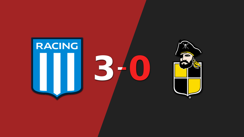 Adrián Martínez anotó un doblete en la goleada 3-0 de Racing Club a Coquimbo Unido