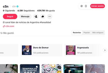 C5N es uno de los medios más destacados de TikTok en América Latina. C5N es uno de los medios más destacados de TikTok en América Latina.