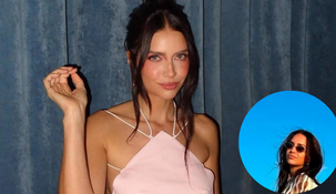 La modelo se sumó a la moda de combinar vestido con traje de baño.