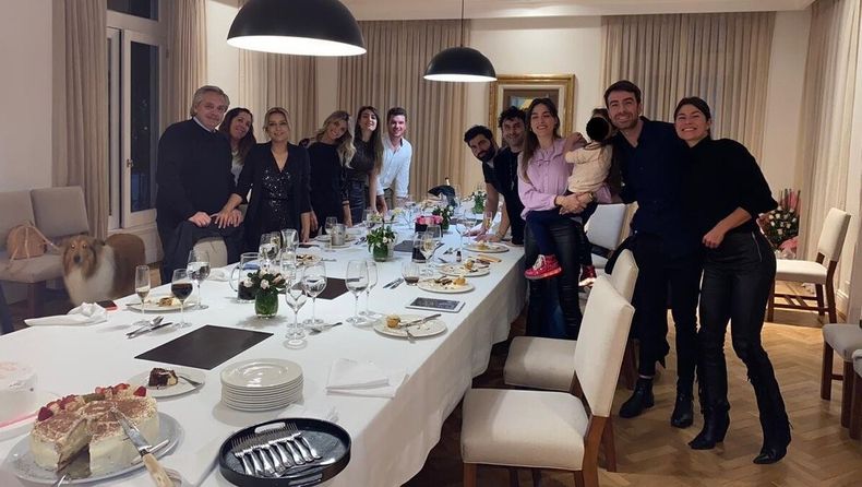 La foto del festejo de cumpleaños de Fabiola en pleno aislamiento social.