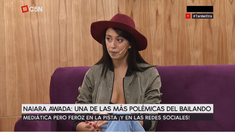Naiara Awada en los estudios de C5N Naiara Awada en los estudios de C5N