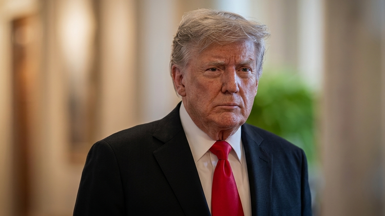 Donald Trump habló ante representantes de la OTAN.