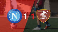 salernitana empato 1-1 en su visita a napoli