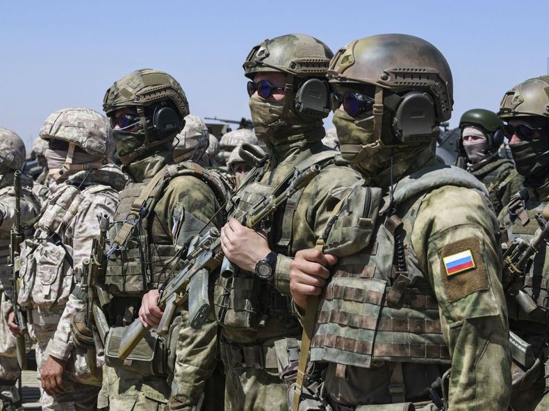 Soldados rusos en la guerra con Ucrania.