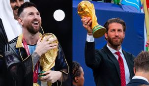Lionel Messi y Sergio Ramos, ambos campeones del mundo con sus seleccionados.&nbsp;