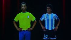 Maradona y Pelé presentes en el homenaje de la Conmebol a la Selección argentina. Maradona y Pelé presentes en el homenaje de la Conmebol a la Selección argentina.