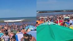 Algunos bañistas debieron ser rescatados por guardavidas. Algunos bañistas debieron ser rescatados por guardavidas.