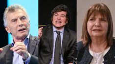 Mauricio Macri / Javier Milei / Patricia Bullric