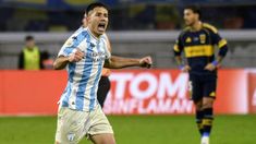 El paraguayo Clever Ferreira grita con alma y vida el primero gol de Atlético Tucumán. El paraguayo Clever Ferreira grita con alma y vida el primero gol de Atlético Tucumán.