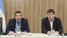 Bernardo Herrera y Francisco Morchio, autoridades de la Comisión de Obras Públicas.