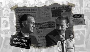 El dictador Videla con Martínez de Hoz, el civil más influyente del régimen.
