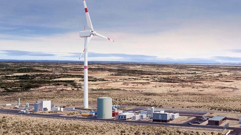 Primera planta de producción de e-fuel del mundo, ubicada en Chile.