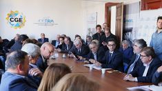 Matías Tombolini en la sede de CGERA. Matías Tombolini en la sede de CGERA.