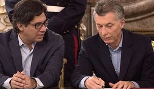 El exministro de Justicia, Germán Garavano, y Mauricio Macri