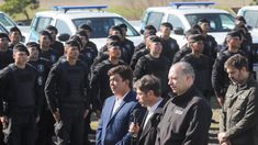 Kicillof junto a Espinoza y Berni.