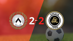 spezia empata ante udinese pese al doblete de mbala nzola